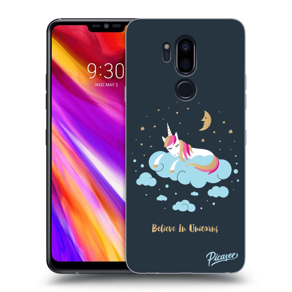 Picasee átlátszó szilikon tok az alábbi mobiltelefonokra LG G7 ThinQ - Believe In Unicorns