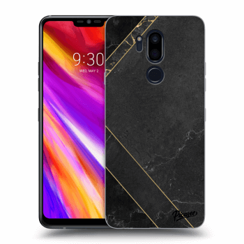 Picasee átlátszó szilikon tok az alábbi mobiltelefonokra LG G7 ThinQ - Black tile