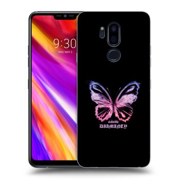 Picasee átlátszó szilikon tok az alábbi mobiltelefonokra LG G7 ThinQ - Diamanty Purple