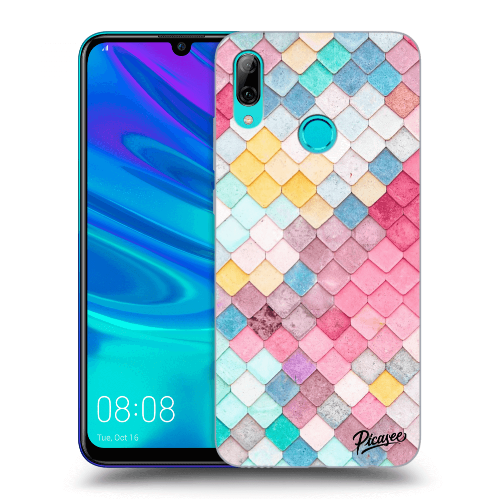 Picasee átlátszó szilikon tok az alábbi mobiltelefonokra Huawei P Smart 2019 - Colorful roof