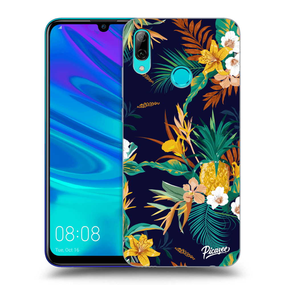 Picasee átlátszó szilikon tok az alábbi mobiltelefonokra Huawei P Smart 2019 - Pineapple Color