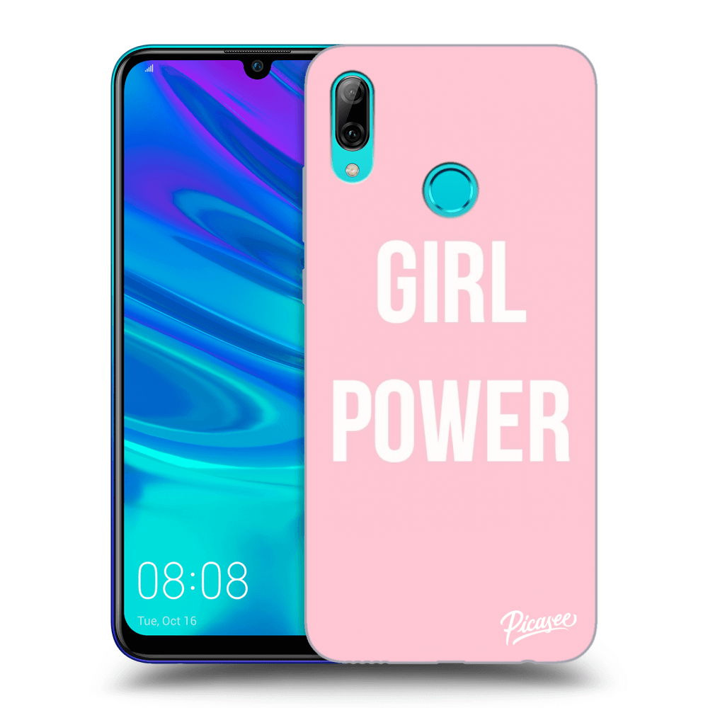 Picasee átlátszó szilikon tok az alábbi mobiltelefonokra Huawei P Smart 2019 - Girl power