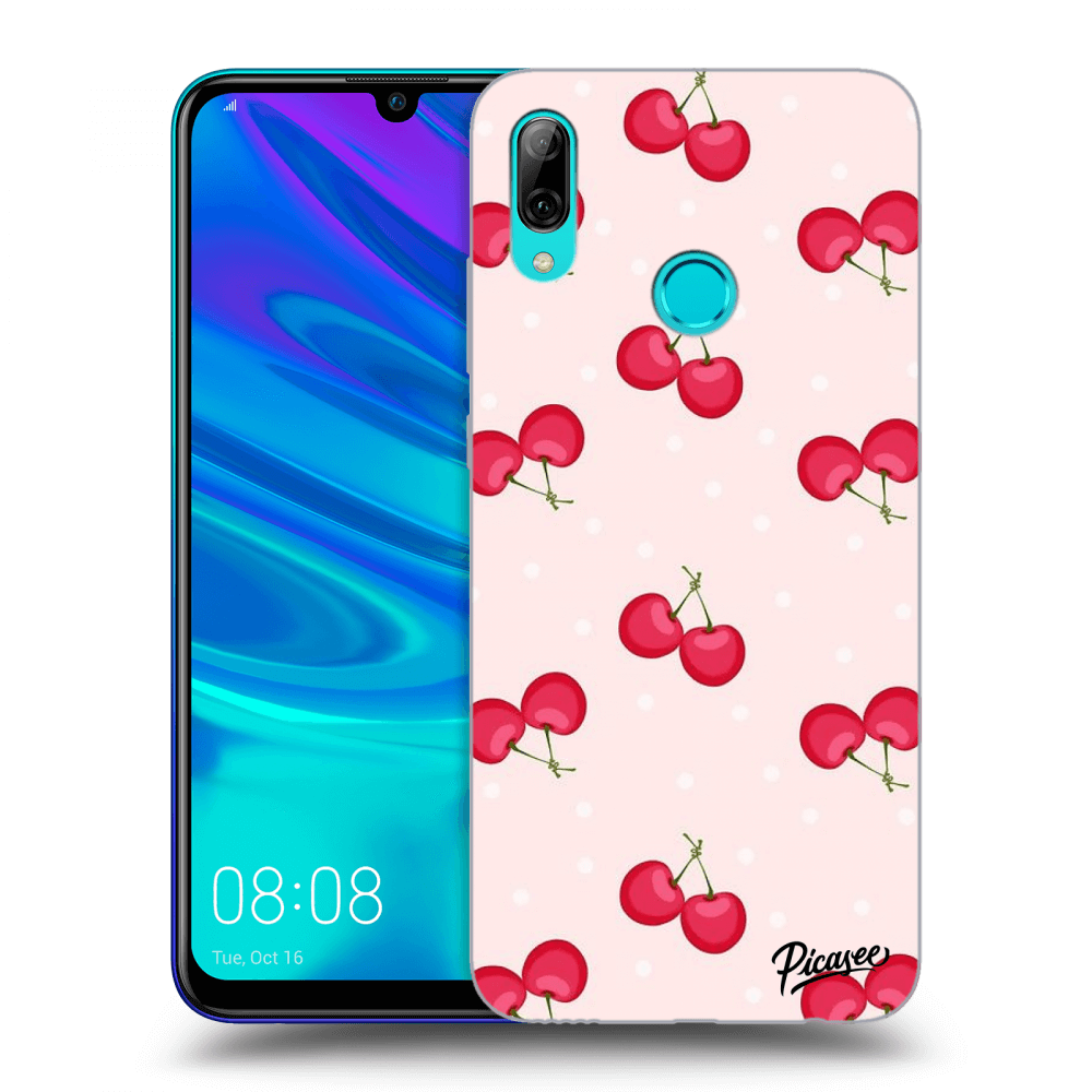 Picasee átlátszó szilikon tok az alábbi mobiltelefonokra Huawei P Smart 2019 - Cherries