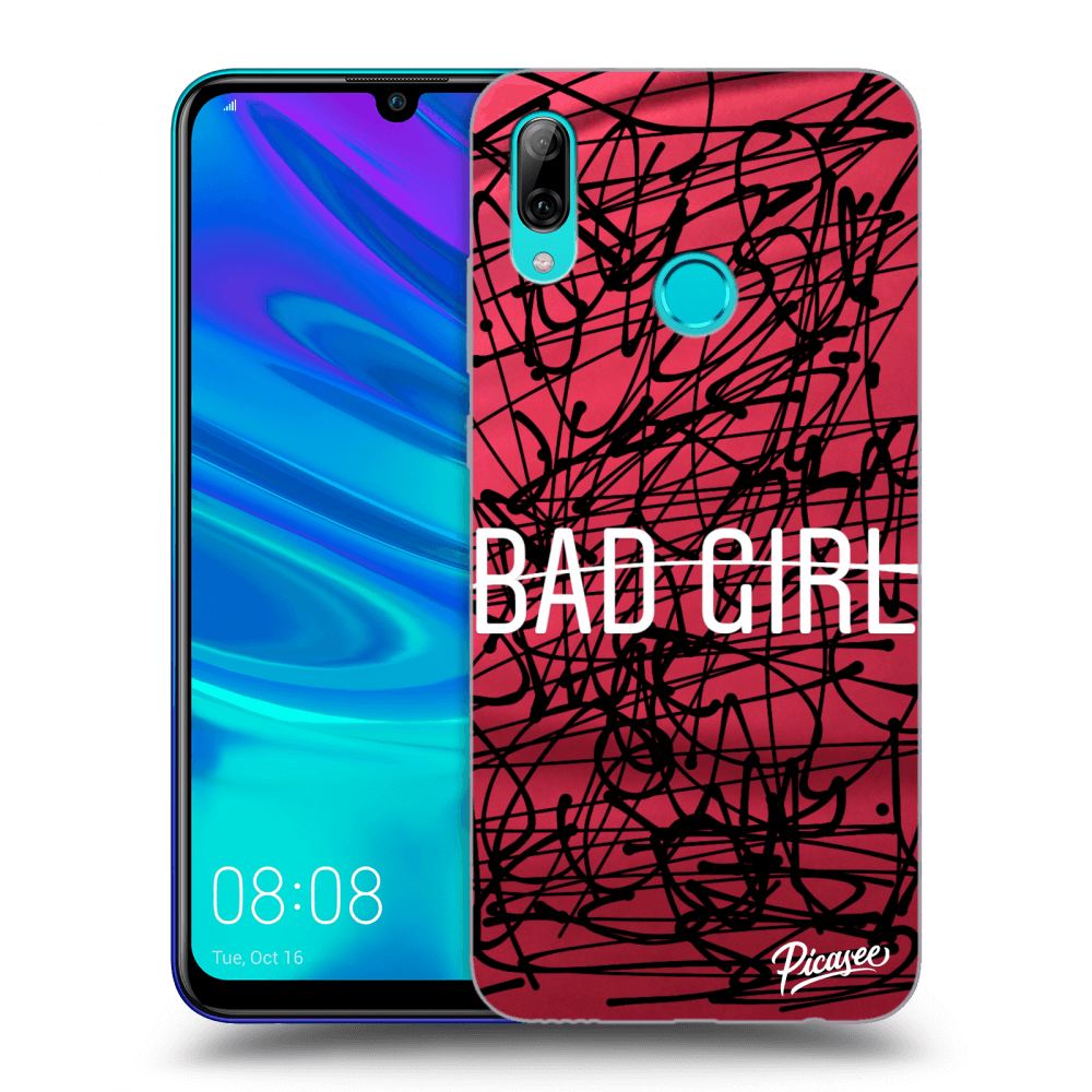 Picasee fekete szilikon tok az alábbi mobiltelefonokra Huawei P Smart 2019 - Bad girl