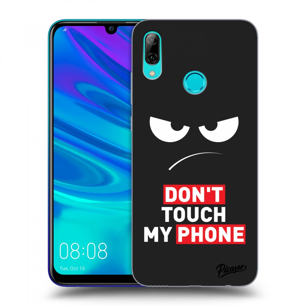 Picasee fekete szilikon tok az alábbi mobiltelefonokra Huawei P Smart 2019 - Angry Eyes - Transparent