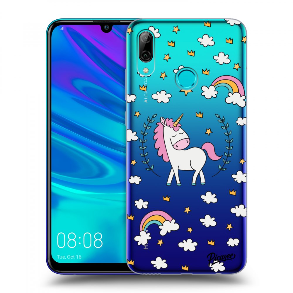 Picasee átlátszó szilikon tok az alábbi mobiltelefonokra Huawei P Smart 2019 - Unicorn star heaven