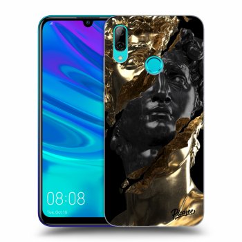 Picasee fekete szilikon tok az alábbi mobiltelefonokra Huawei P Smart 2019 - Gold - Black