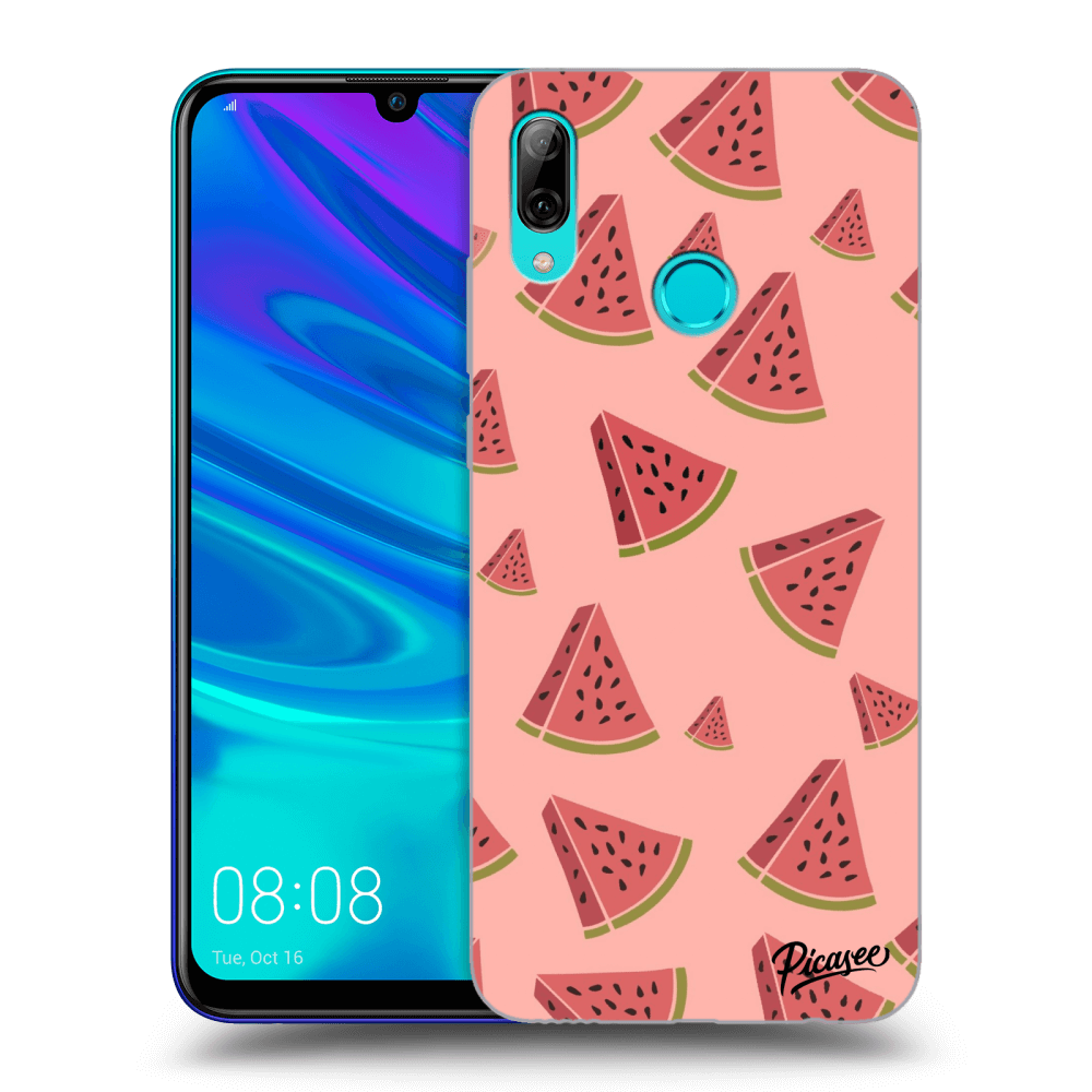 Picasee fekete szilikon tok az alábbi mobiltelefonokra Huawei P Smart 2019 - Watermelon