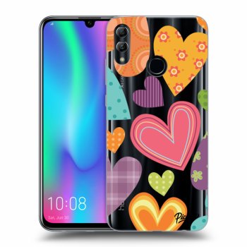 Picasee átlátszó szilikon tok az alábbi mobiltelefonokra Honor 10 Lite - Colored heart