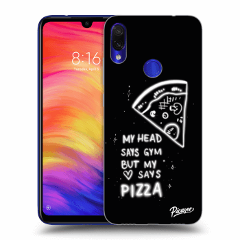 Picasee átlátszó szilikon tok az alábbi mobiltelefonokra Xiaomi Redmi Note 7 - Pizza