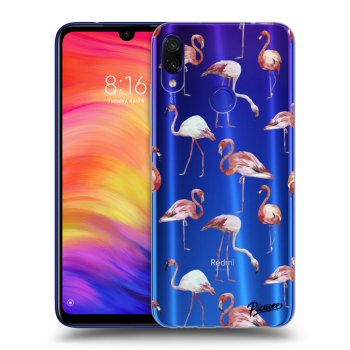 Picasee átlátszó szilikon tok az alábbi mobiltelefonokra Xiaomi Redmi Note 7 - Flamingos