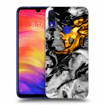 Szilikon tok erre a típusra Xiaomi Redmi Note 7 - Black Gold 2