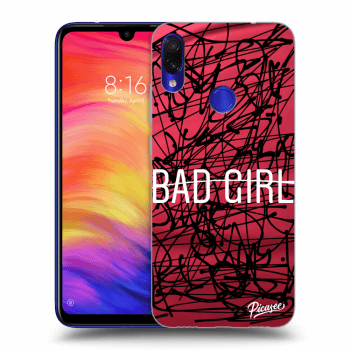 Picasee fekete szilikon tok az alábbi mobiltelefonokra Xiaomi Redmi Note 7 - Bad girl