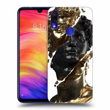 Szilikon tok erre a típusra Xiaomi Redmi Note 7 - Gold - Black