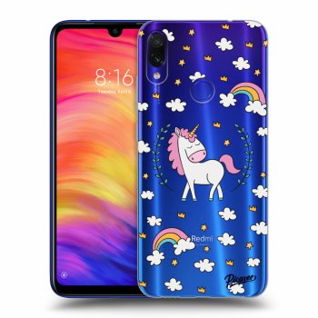 Picasee átlátszó szilikon tok az alábbi mobiltelefonokra Xiaomi Redmi Note 7 - Unicorn star heaven