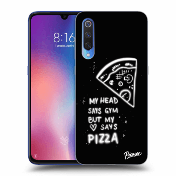 Picasee fekete szilikon tok az alábbi mobiltelefonokra Xiaomi Mi 9 - Pizza