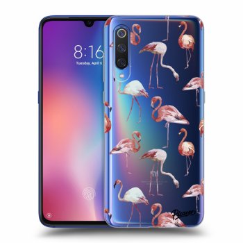 Picasee átlátszó szilikon tok az alábbi mobiltelefonokra Xiaomi Mi 9 - Flamingos