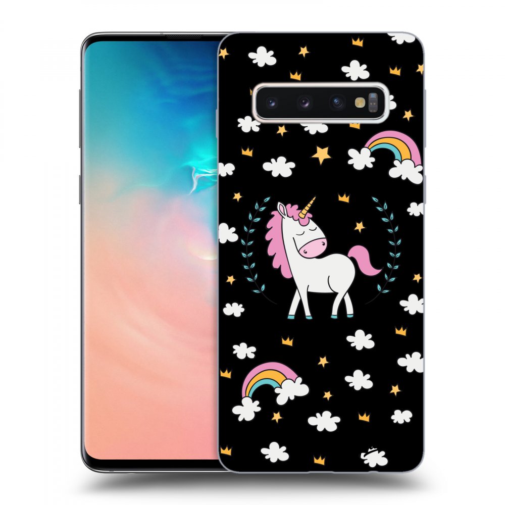 Picasee ULTIMATE CASE Samsung Galaxy S10 G973 - készülékre - Unicorn star heaven