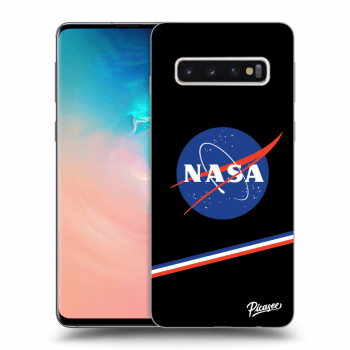 Picasee fekete szilikon tok az alábbi mobiltelefonokra Samsung Galaxy S10 G973 - NASA Original