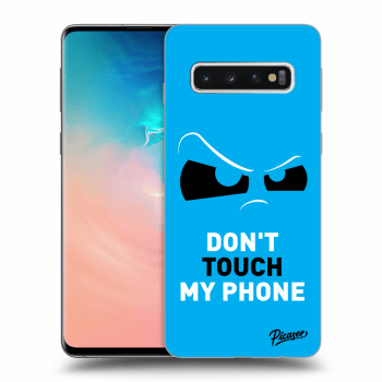 Szilikon tok erre a típusra Samsung Galaxy S10 G973 - Cloudy Eye - Blue