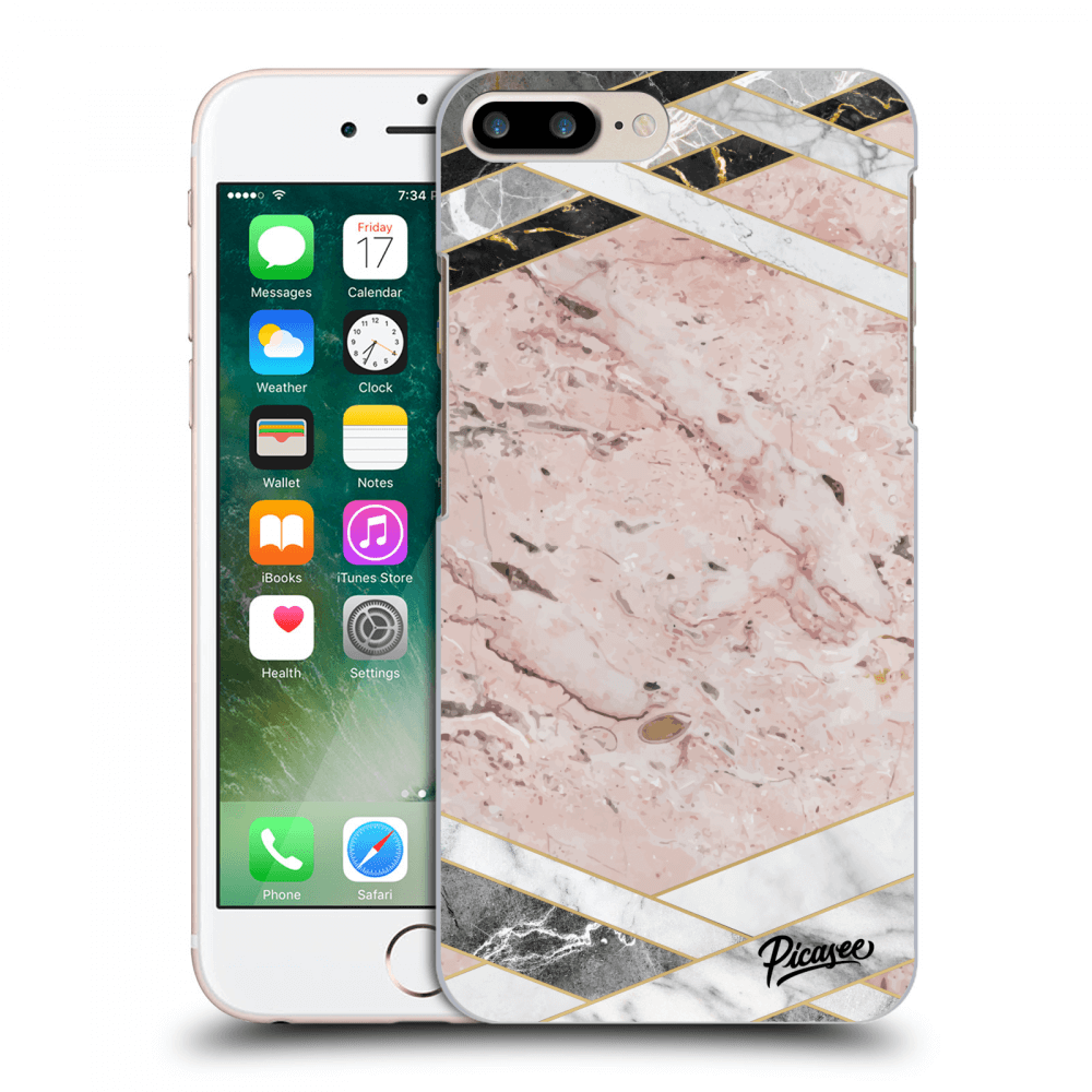 Picasee ULTIMATE CASE Apple iPhone 8 Plus - készülékre - Pink geometry