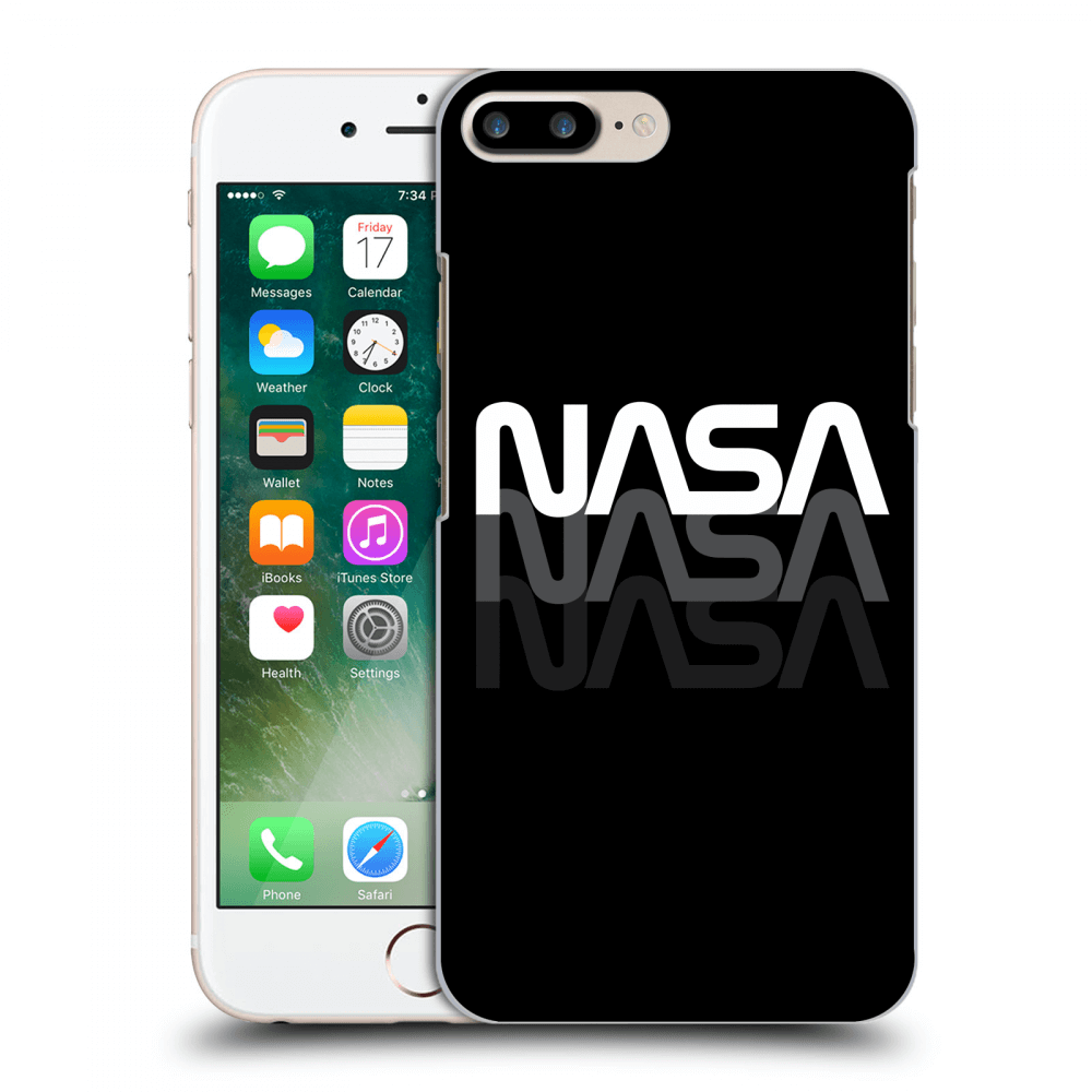 Picasee átlátszó szilikon tok az alábbi mobiltelefonokra Apple iPhone 8 Plus - NASA Triple