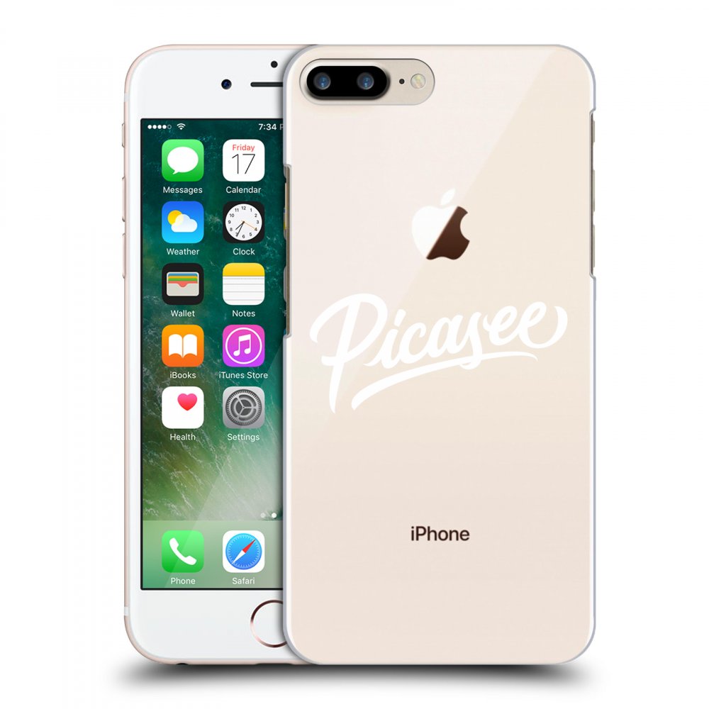 Picasee átlátszó szilikon tok az alábbi mobiltelefonokra Apple iPhone 8 Plus - Picasee - White