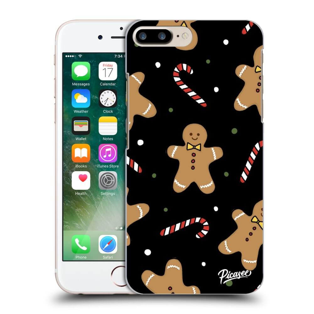 Picasee fekete szilikon tok az alábbi mobiltelefonokra Apple iPhone 8 Plus - Gingerbread