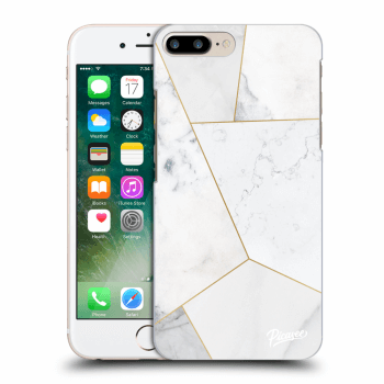 Szilikon tok erre a típusra Apple iPhone 8 Plus - White tile