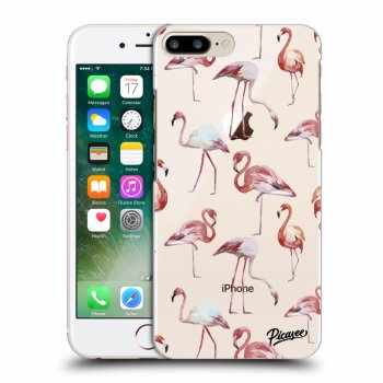 Picasee átlátszó szilikon tok az alábbi mobiltelefonokra Apple iPhone 8 Plus - Flamingos