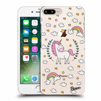 Picasee átlátszó szilikon tok az alábbi mobiltelefonokra Apple iPhone 8 Plus - Unicorn star heaven