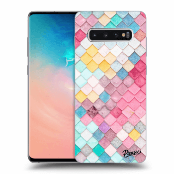 Szilikon tok erre a típusra Samsung Galaxy S10 Plus G975 - Colorful roof