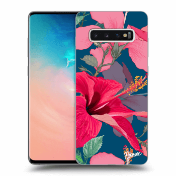 Szilikon tok erre a típusra Samsung Galaxy S10 Plus G975 - Hibiscus