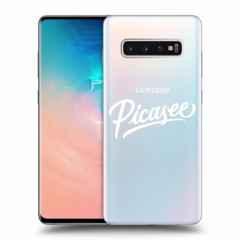 Picasee átlátszó szilikon tok az alábbi mobiltelefonokra Samsung Galaxy S10 Plus G975 - Picasee - White
