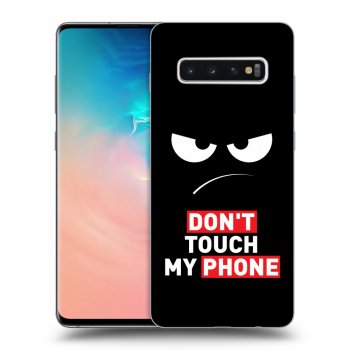 Szilikon tok erre a típusra Samsung Galaxy S10 Plus G975 - Angry Eyes - Transparent