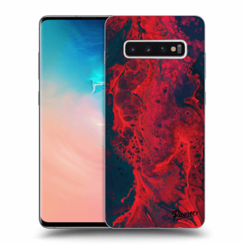 Szilikon tok erre a típusra Samsung Galaxy S10 Plus G975 - Organic red