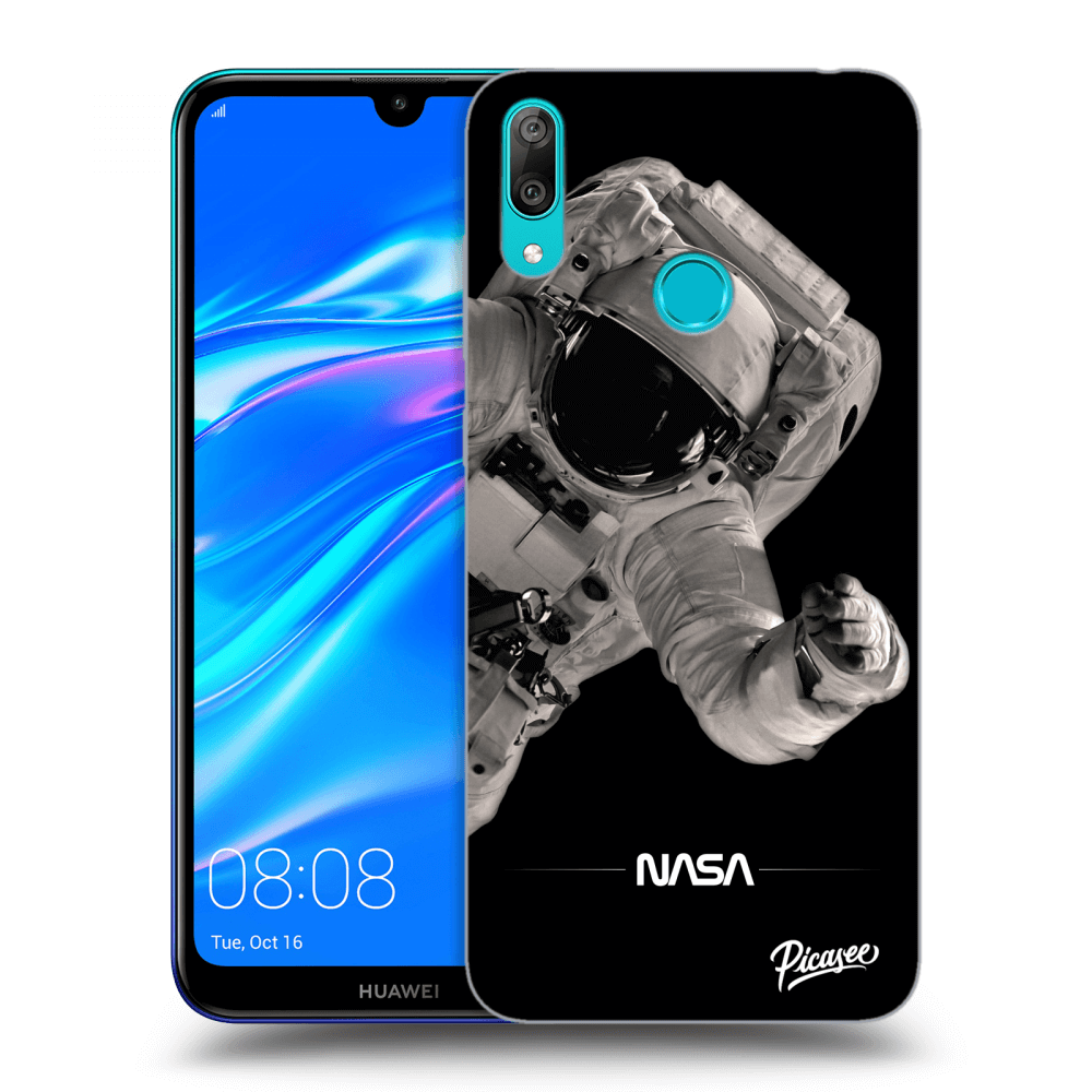 Picasee fekete szilikon tok az alábbi mobiltelefonokra Huawei Y7 2019 - Astronaut Big