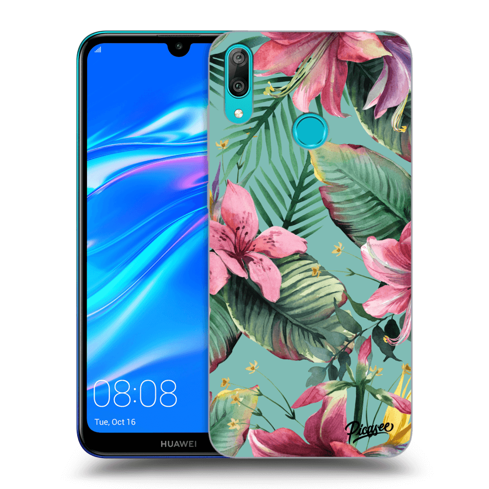 Picasee fekete szilikon tok az alábbi mobiltelefonokra Huawei Y7 2019 - Hawaii