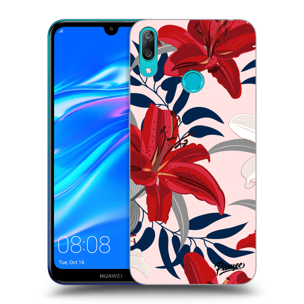 Picasee ULTIMATE CASE Huawei Y7 2019 - készülékre - Red Lily
