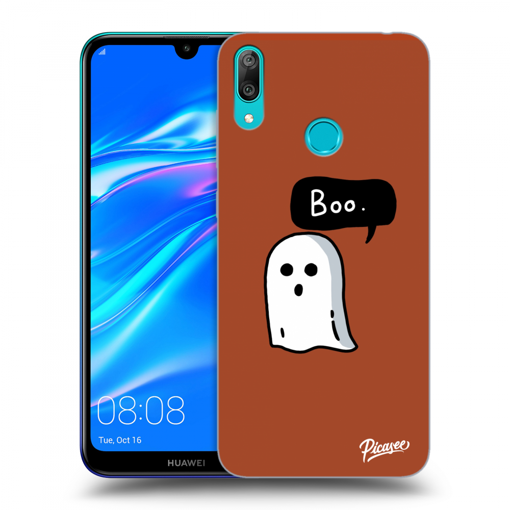 Picasee átlátszó szilikon tok az alábbi mobiltelefonokra Huawei Y7 2019 - Boo