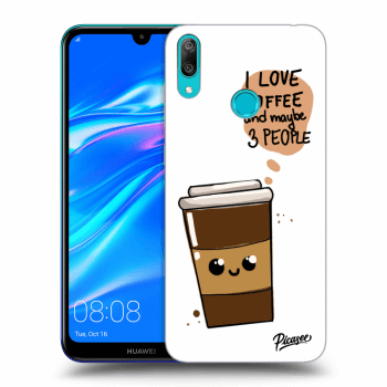 Szilikon tok erre a típusra Huawei Y7 2019 - Cute coffee