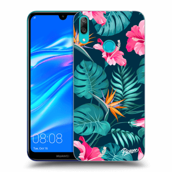 Szilikon tok erre a típusra Huawei Y7 2019 - Pink Monstera