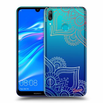 Picasee átlátszó szilikon tok az alábbi mobiltelefonokra Huawei Y7 2019 - Flowers pattern