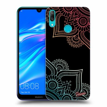 Szilikon tok erre a típusra Huawei Y7 2019 - Flowers pattern