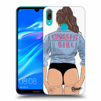 Picasee átlátszó szilikon tok az alábbi mobiltelefonokra Huawei Y7 2019 - Crossfit girl - nickynellow