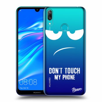 Picasee átlátszó szilikon tok az alábbi mobiltelefonokra Huawei Y7 2019 - Don't Touch My Phone