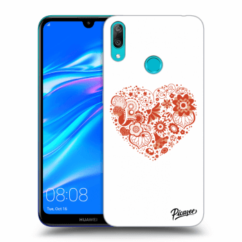 Szilikon tok erre a típusra Huawei Y7 2019 - Big heart