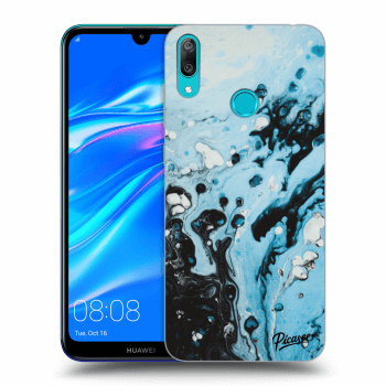Szilikon tok erre a típusra Huawei Y7 2019 - Organic blue