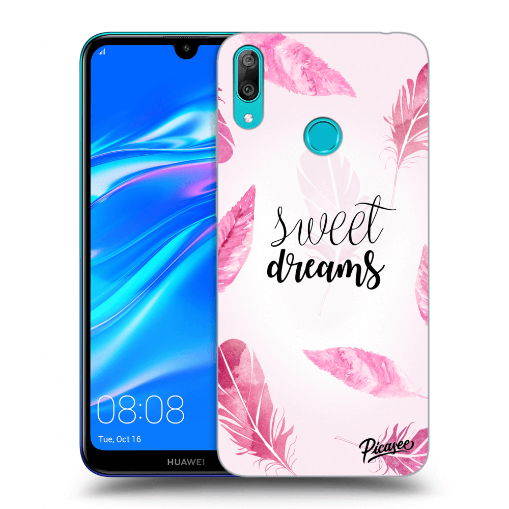 Picasee fekete szilikon tok az alábbi mobiltelefonokra Huawei Y7 2019 - Sweet dreams