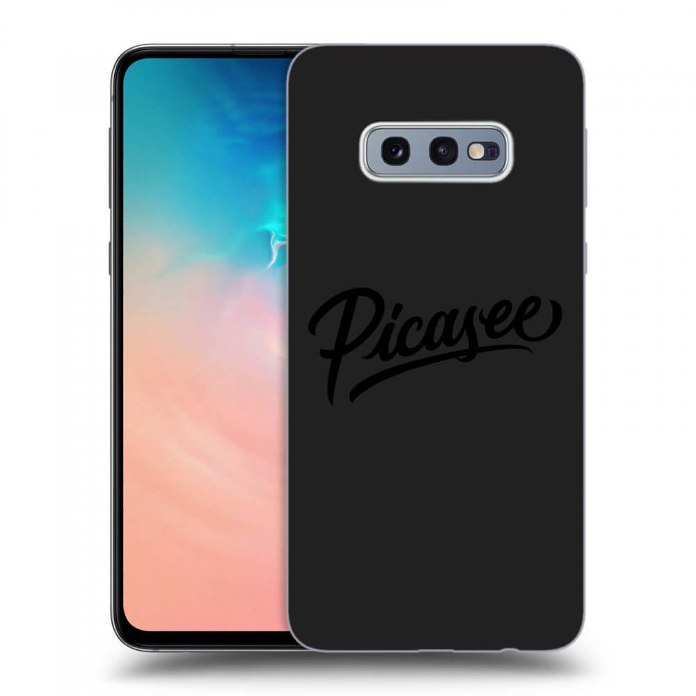 Picasee fekete szilikon tok az alábbi mobiltelefonokra Samsung Galaxy S10e G970 - Picasee - black